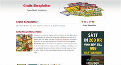 Desktop Screenshot of gratisskraplotter.gratisbingopengar.com