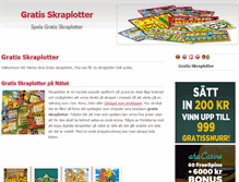 Tablet Screenshot of gratisskraplotter.gratisbingopengar.com